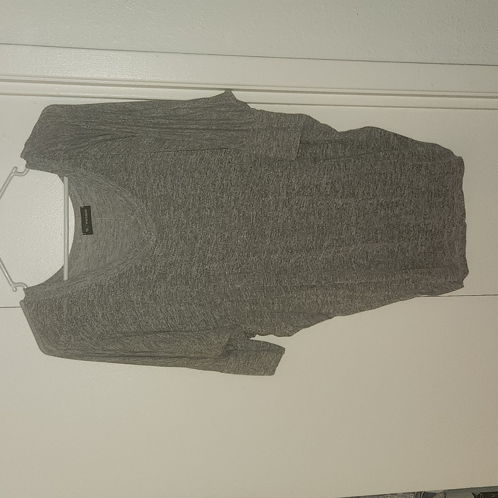3 Quarter Sleeve Grey T-Shirt